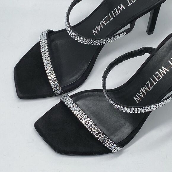 Stuart Weitzman Suede Embellished Sandals size 6.5 - Picture 5 of 11
